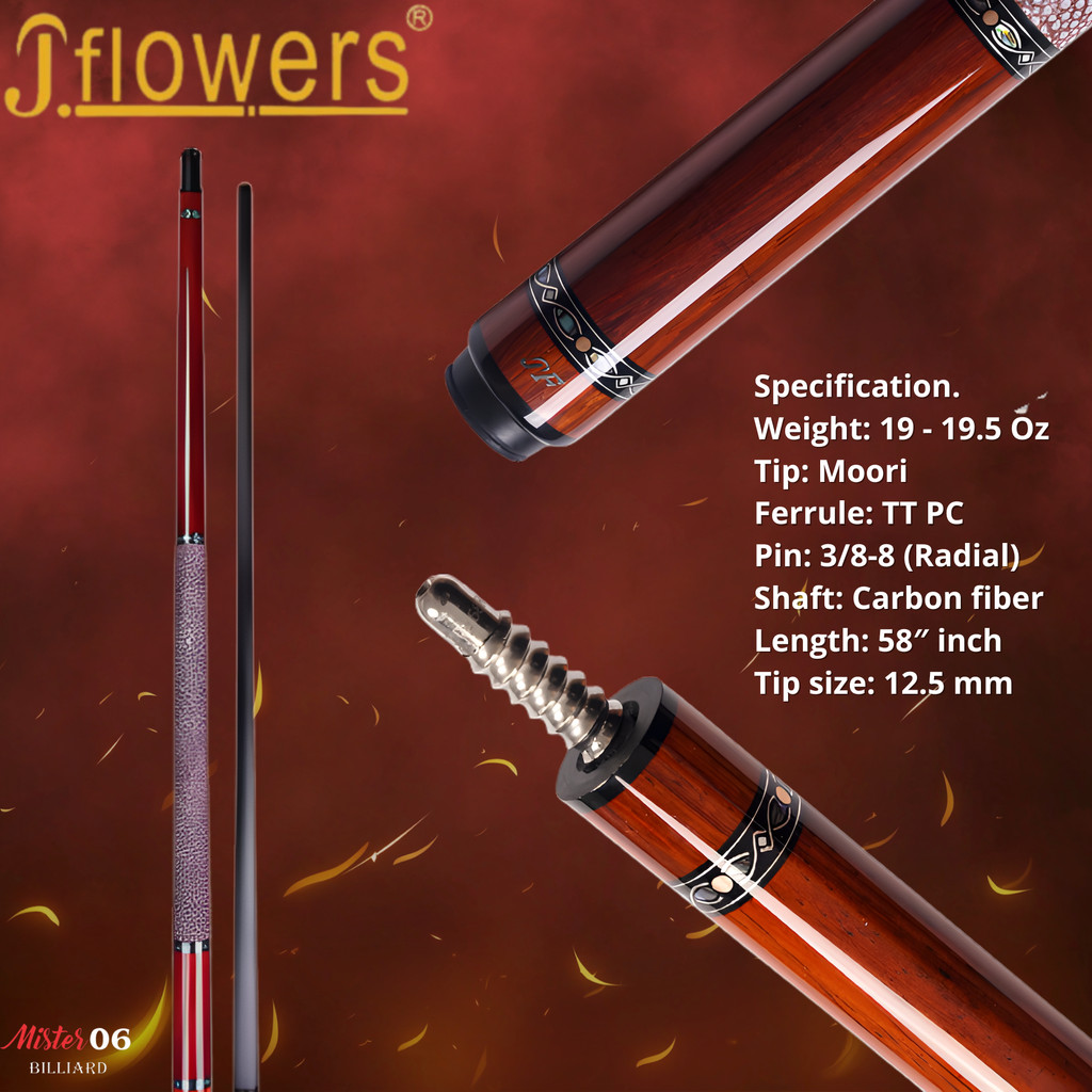 JFLOWERS JF20-RWF - CUE STICK BILLIARD