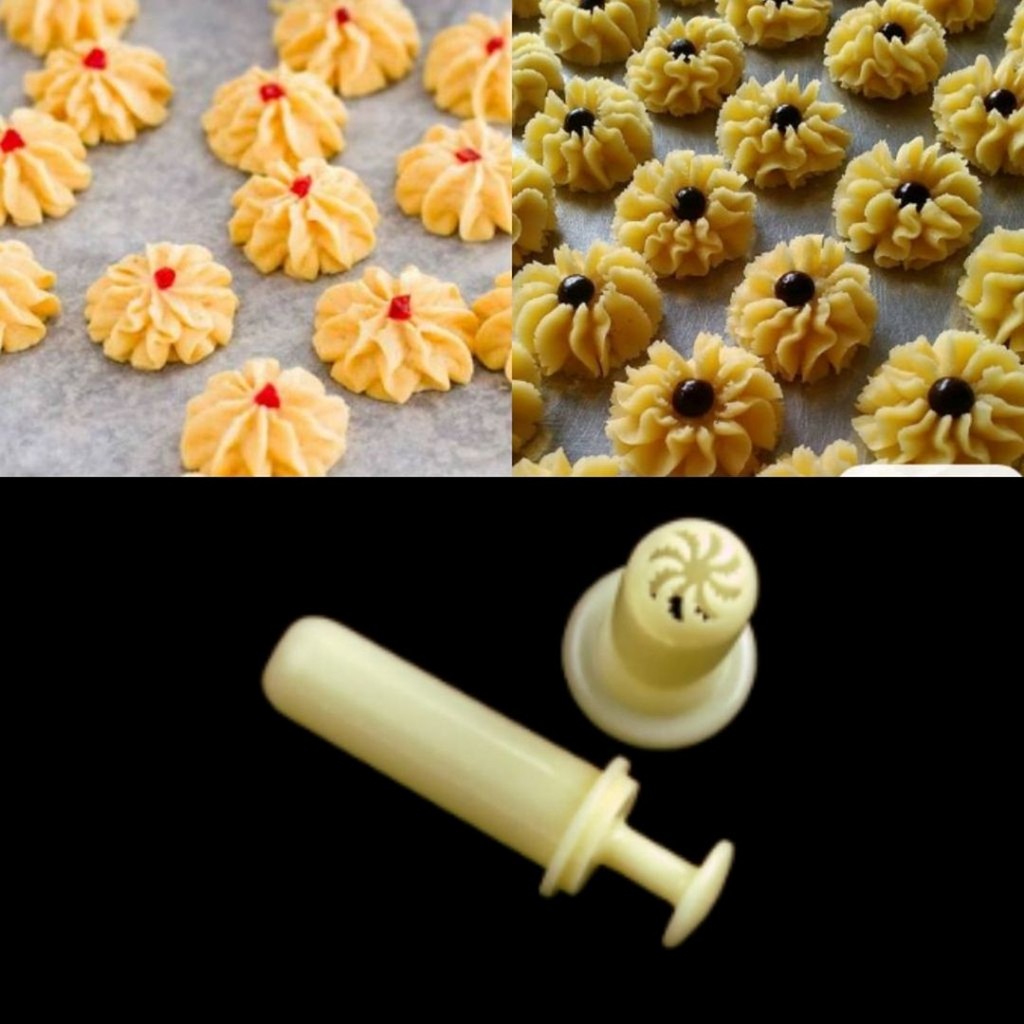 Cetakan Kue Kering Lebaran Semprit Bunga Gerigi Hari Raya Alat Cetak