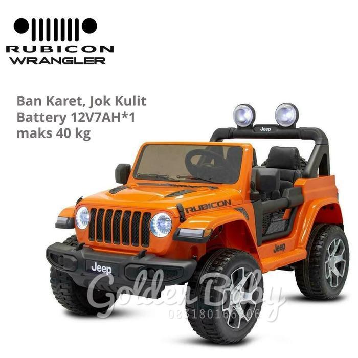 mobil mainan anak aki jeep rubicon wrangler lisensi