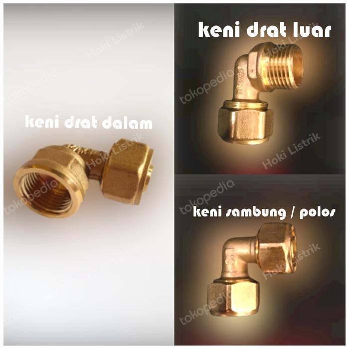 SAMBUNGAN PIPA AIR PANAS L DRAT LUAR / DRAT DALAM / POLOS 1/2 INCH - drat dalam by MitraHobby