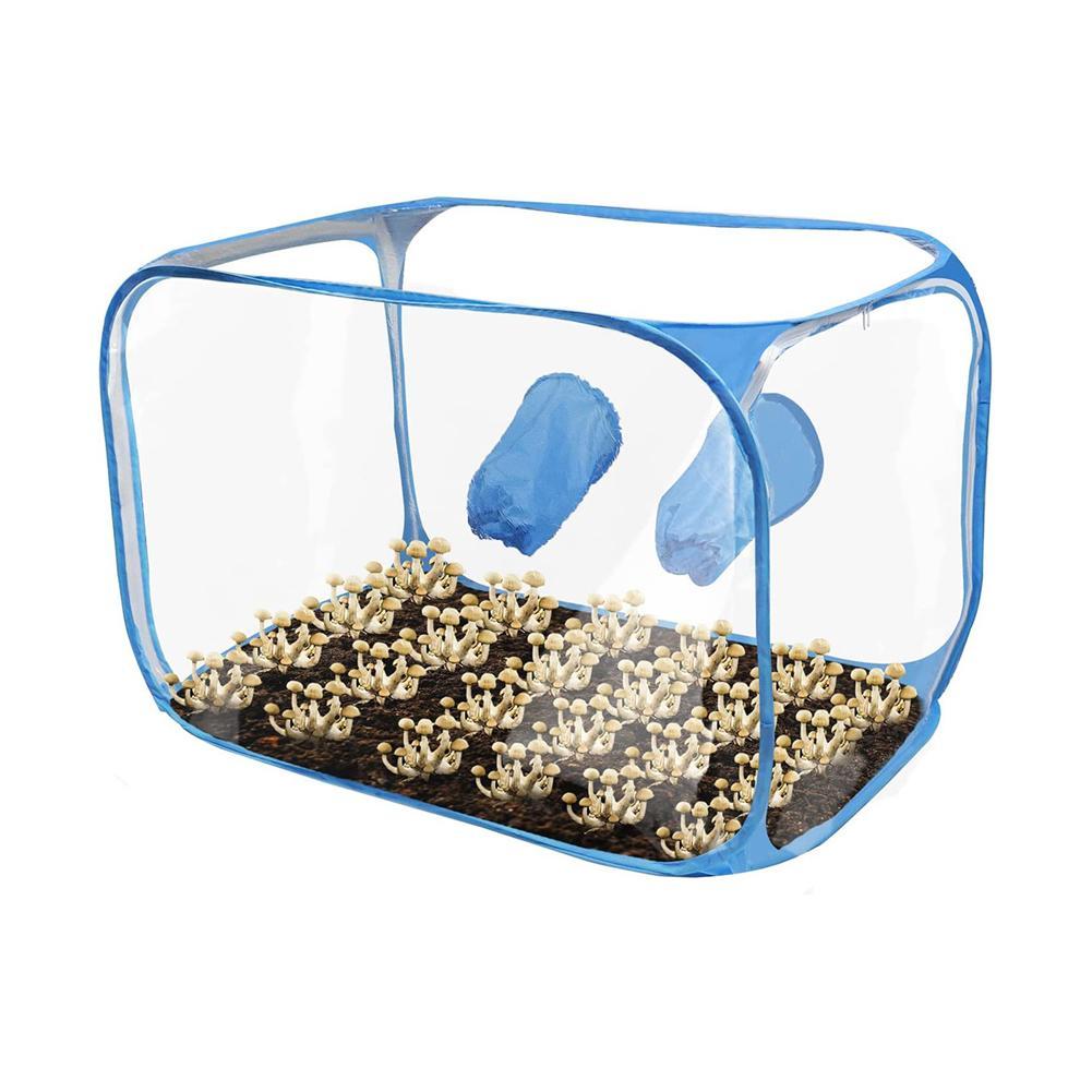 Mushroom Grow Still Air Box Portable Plastic Mycology Fume Hood Propagation Stations Mushroom Grow K