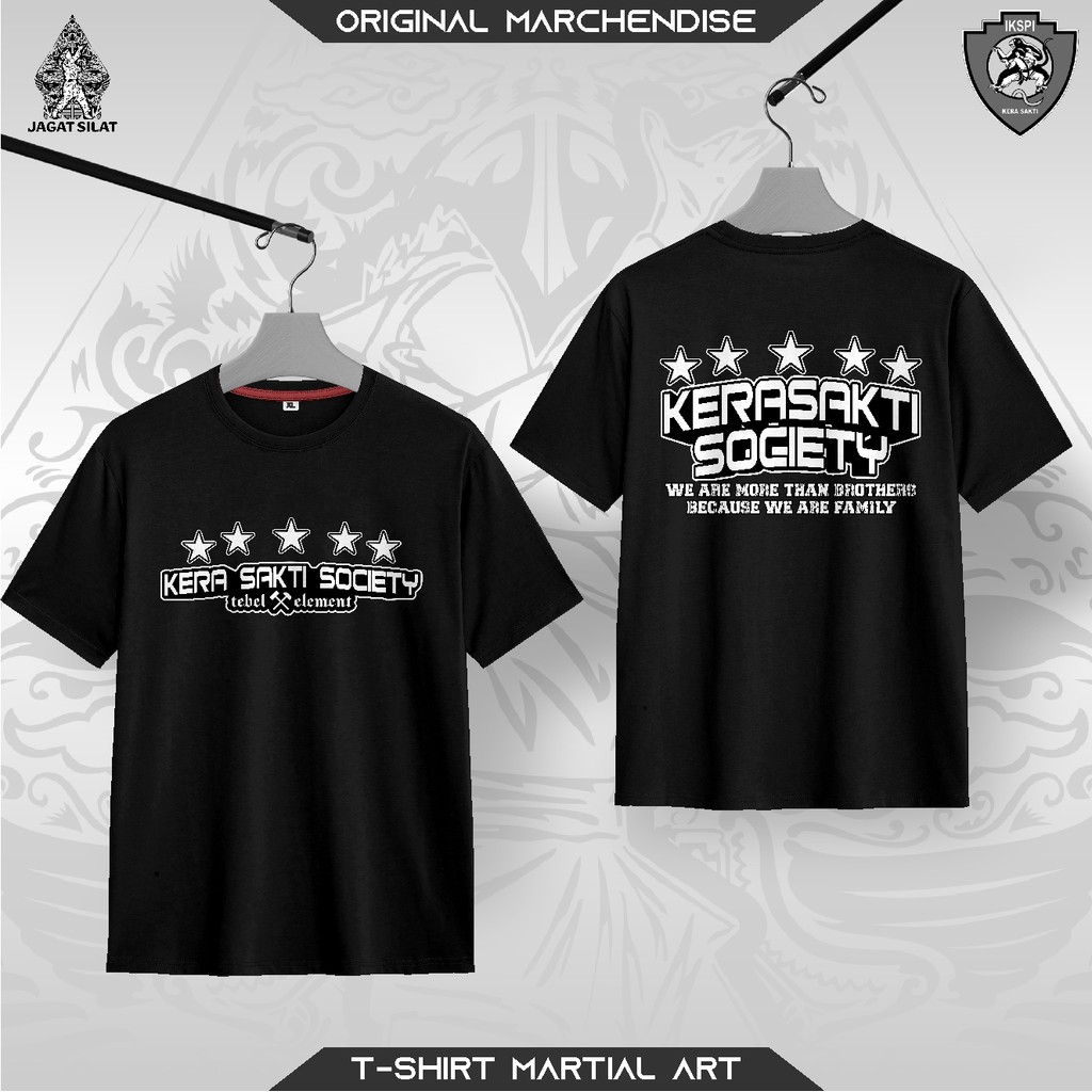 Kaos IKSPI KERA SAKTI Terbaru IKSPI SOCIETY T-shirt Kera Sakti Silat IPSI Katun Combat 30s Plastisol