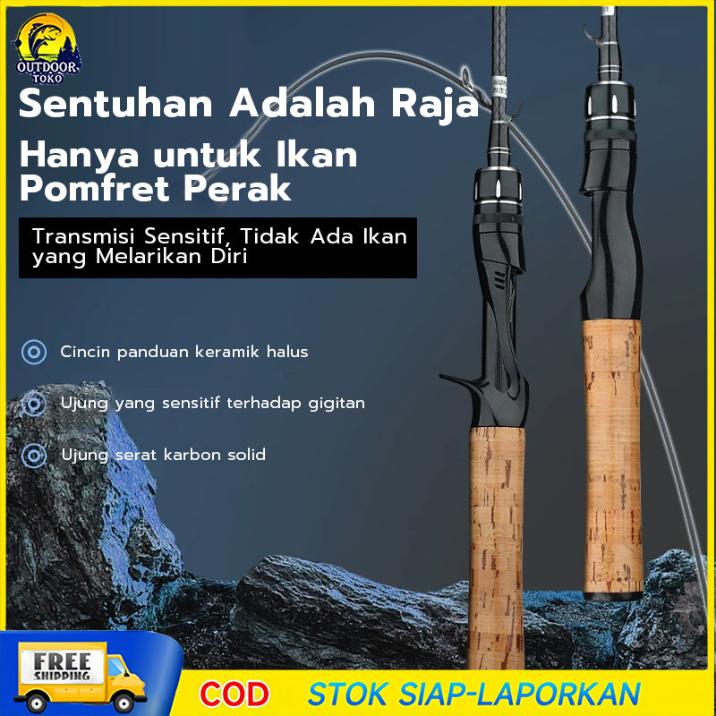 Joran UL carbon 165M/1.8M/1.98M lentur 3-6Lbs carbon padat/Joran ultralight UL Ajiro sakura 3-6lb fi