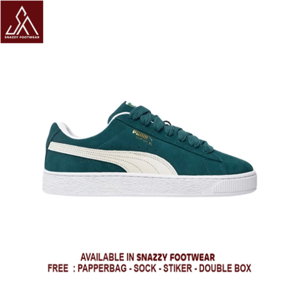 Sepatu Sneakers Puma Suede Xl Green 100% Original Unisex