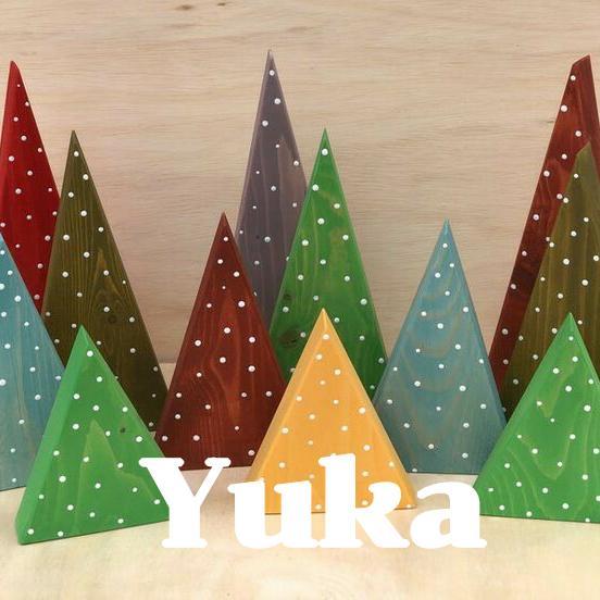 hiasan natal / pajangan natal kayu