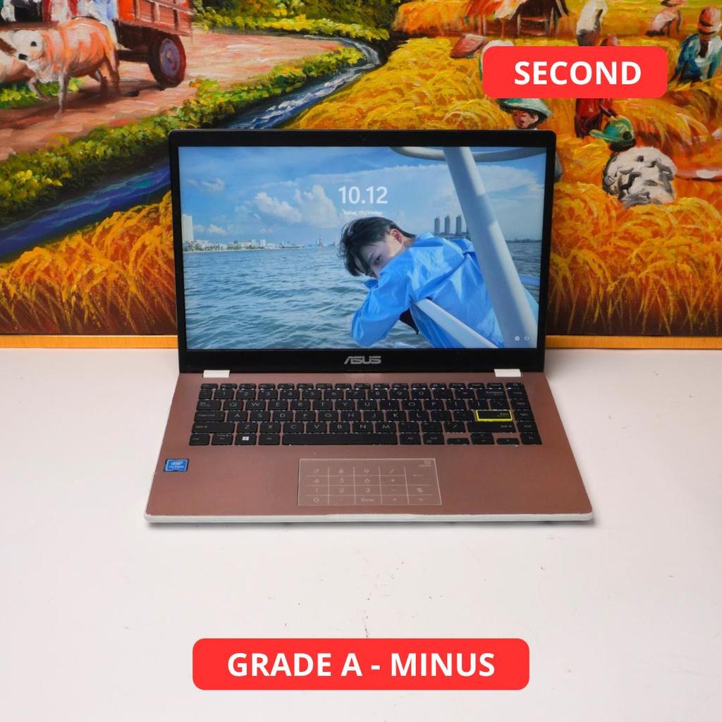 ASUS VIVOBOOK_ASUS LAPTOP E410MAB CELERON N4020 4GB GRADE A - MINUS HP SECOND ORIGINAL SINAR MUTIARA
