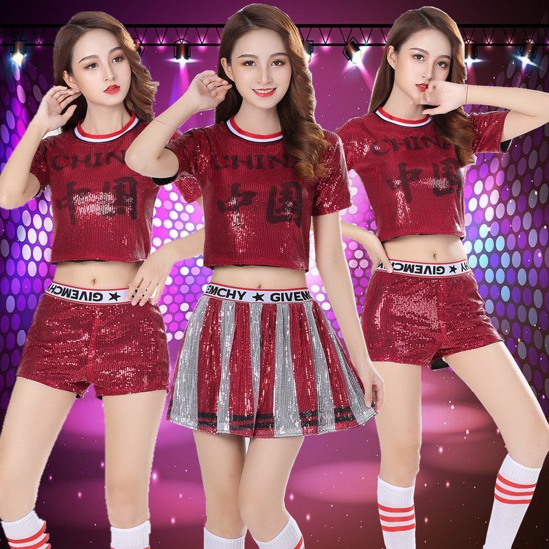 Jazz Dance Costume / Female Sequin Dance Performance Costume