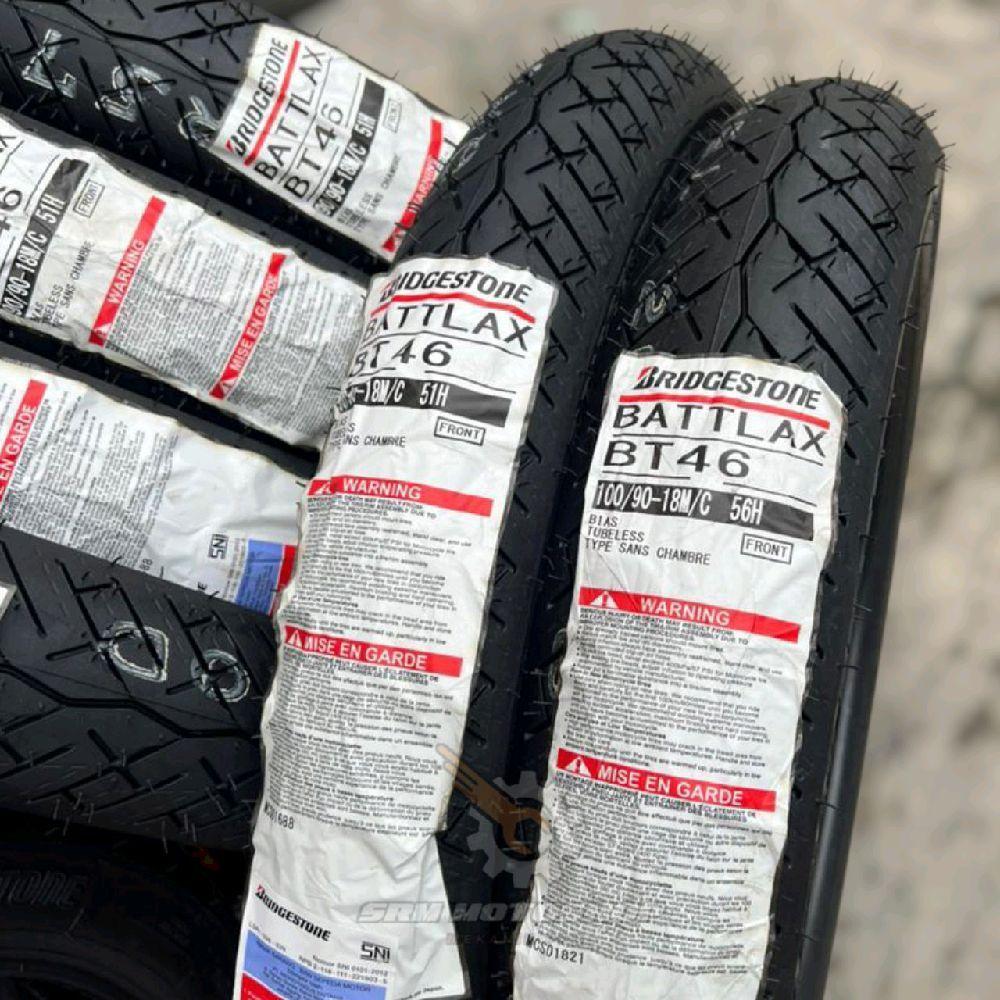Ban Bridgestone Battlax BT46 90/90-18 & 100/90-18 TUBELES Made in Japan
