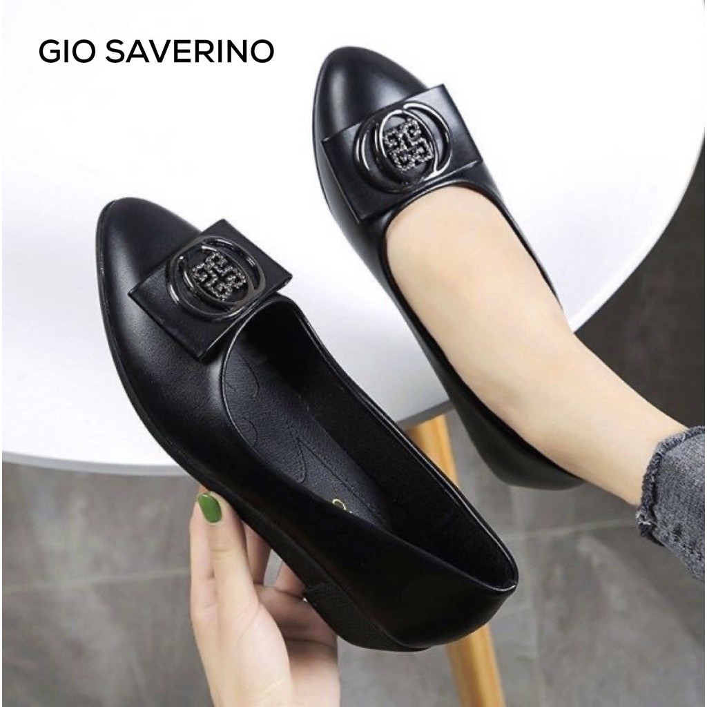 Gio Saverino Sepatu Wedges Kerja Wanita Hanna Shoes