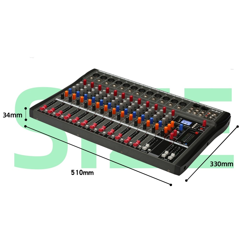 GS NEW BAXS CT60S/CT80S/CT120S Mixer Audio Profesional 6/8/12 saluran mixer Efek gema bawaan Menduku