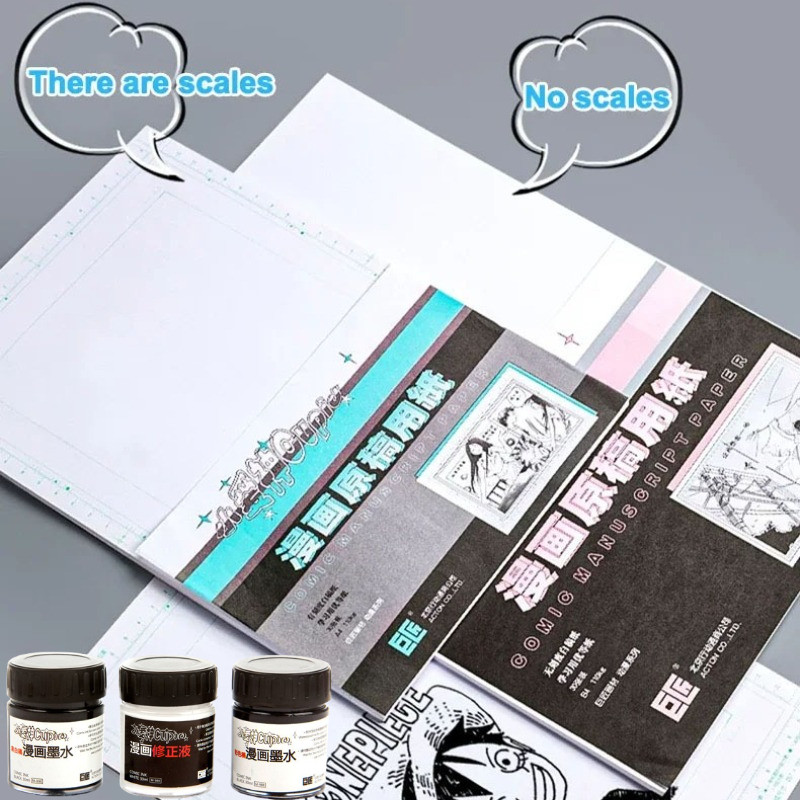 110gsm Comic Paper Sheets 30 Sheets Manuscript Tracing Paper Manga Ink For Sketing Drawing Professio