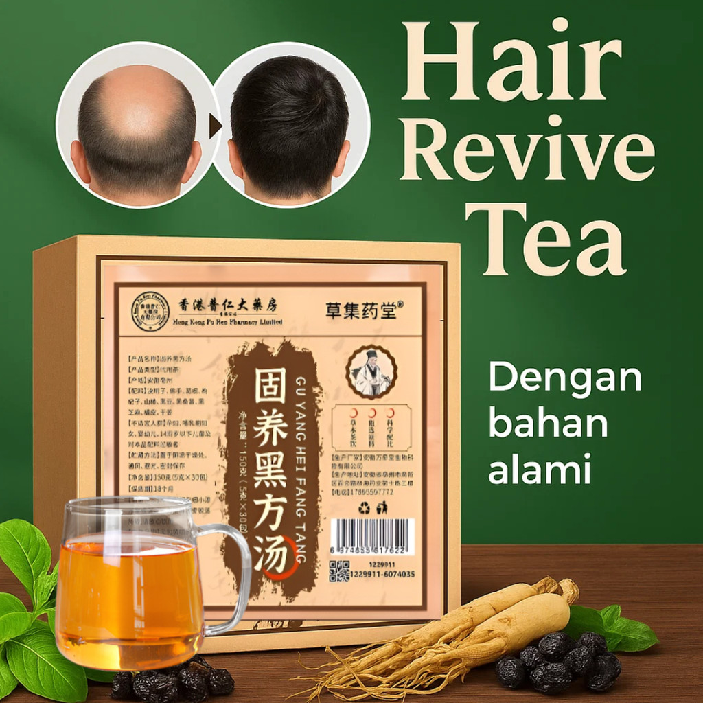 [Teh Perawatan Rambut] Teh Anti Uban/Menyuburkan Akar Rambut/Mengurangi Uban/Melebatkan Rambut/Hitam