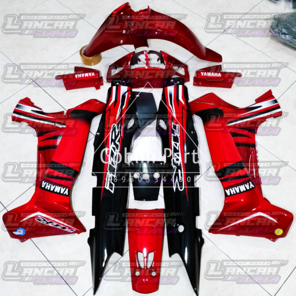 Cover Bodi Fizr F1zr Full Set Halus Body Motor Yamaha Fizr f1zr Merah Maron Hitam