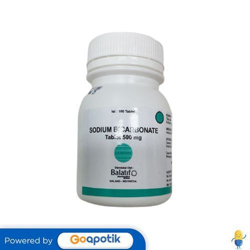 Sodium Bicarbonate Balatif 500 Mg Botol 100 Tablet