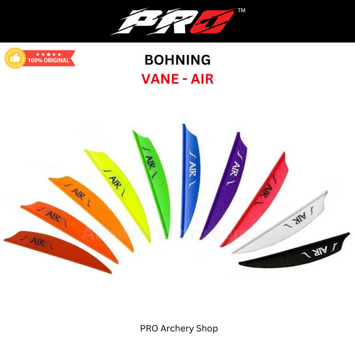 (HANUN01) VANES BOHNING AIR / BOHNING AIR VANES 2" 50PCS REPACK  / BULU ARROW / VANES ARROW ALAT PAN