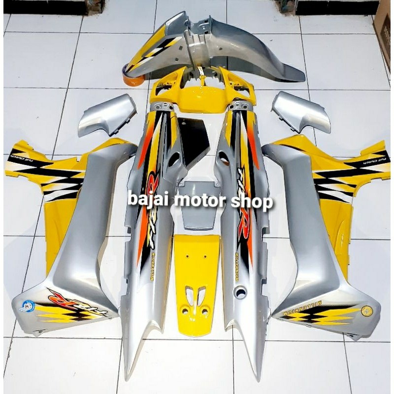 Cover Body full set fizr F1zr Cover body  full set halus fizr f1zr Yamaha milenium Kuning silver  fi