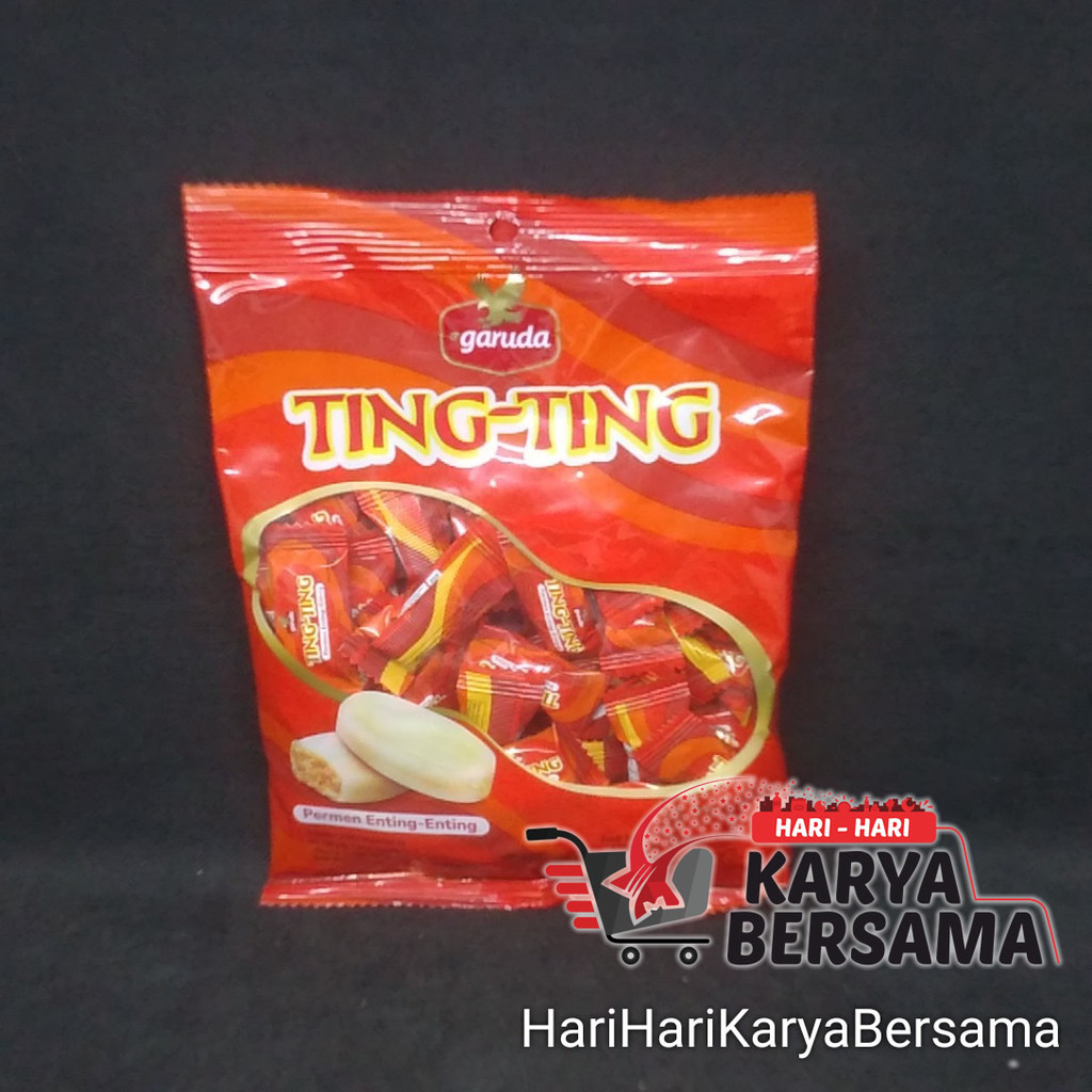 MAKANAN RINGAN PERMEN GARUDA TING-TING KACANG 125GR