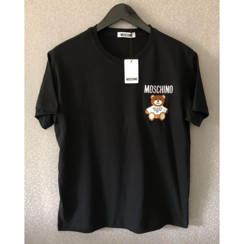 KAOS MOSCHINO BORDIER T SHIRT PREMIUM MIRROR 1:1 LIKE ORIGINAL 1:1 UNISEX