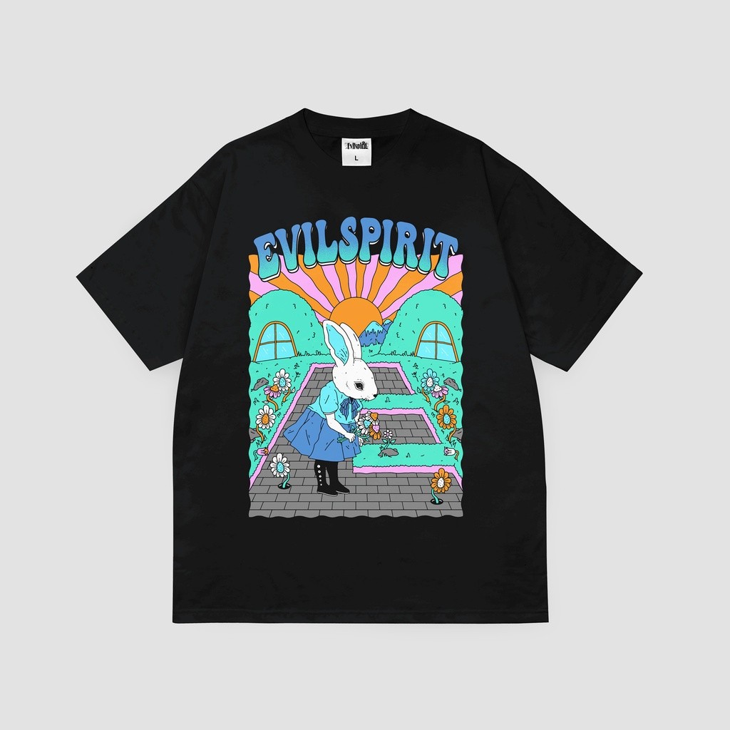 Kaos Unisex EVILSPIRIT KAOS - GARDENING BLACK UNISEX