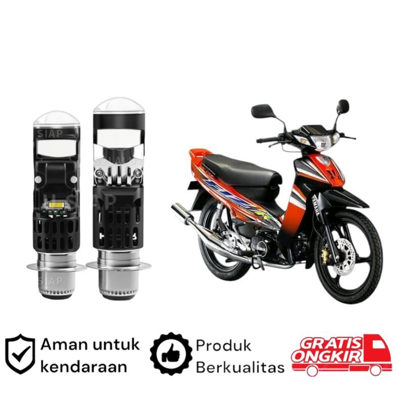 1pcs Lampu depan LED H6 Mini BiLED motor Yamaha F1z F1ZR Koko