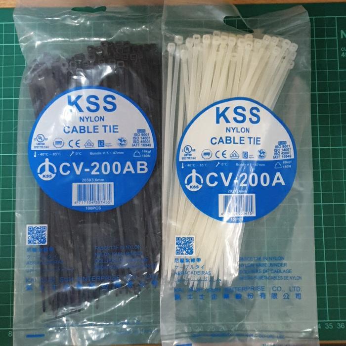 KABEL TIES / KABEL TIS / CABLE TIE CV 200 KSS 20CM CV200 20 CM - Putih