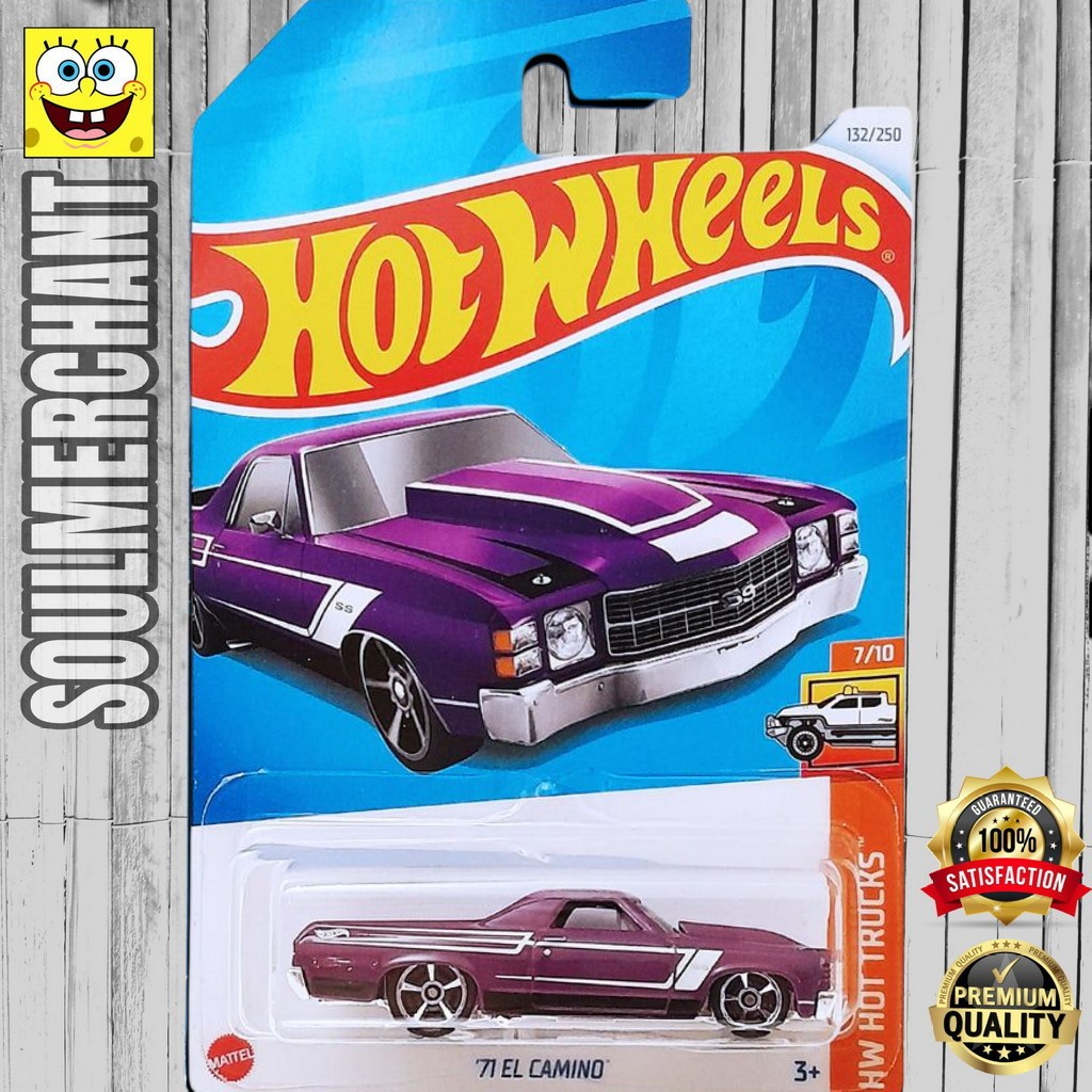 Hot Wheels 71 El Camino Ungu Diecast Pickup Klasik