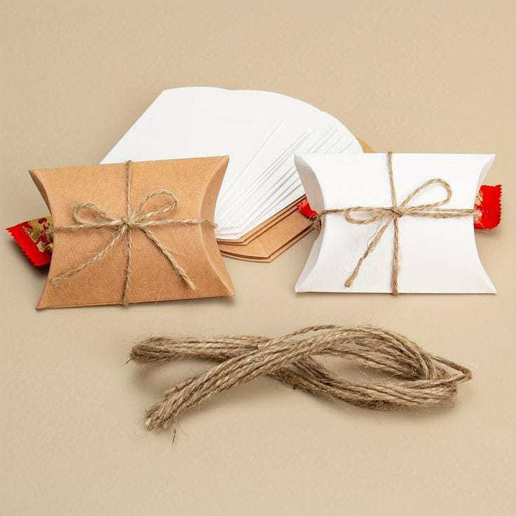 PILLOW BOX GIFT BANTAL Wedding Souvenir Pembungkus kado KOTAK KADO KRAF/HITAM UKURAN BESAR