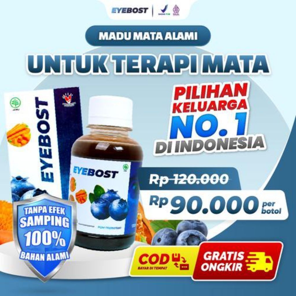 EYEBOST - Vitamin Mata Eyebost Solusi Atasi Mata Iritasi Mata Minus Mata Katarak