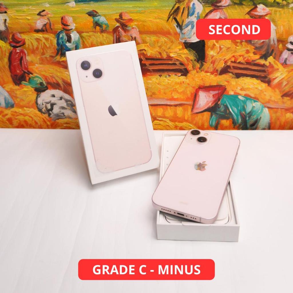IPHONE 13 128 GB GRADE C - MINUS HP SECOND ORIGINAL SINAR MUTIARA CELL