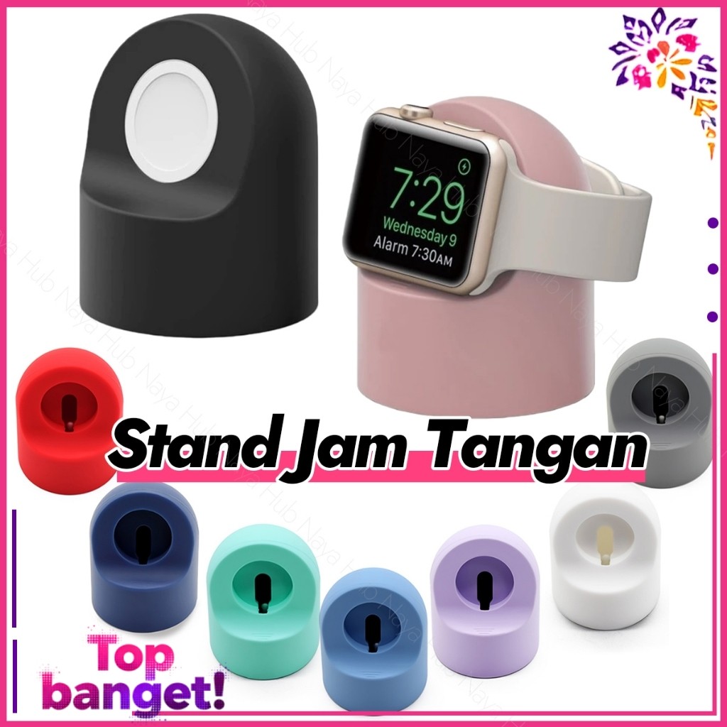 Silikon Dudukan Apple Watch Stand Jam Tangan Dudukan Charger Jam Tangan Smart Watch Iwatch Series 3 