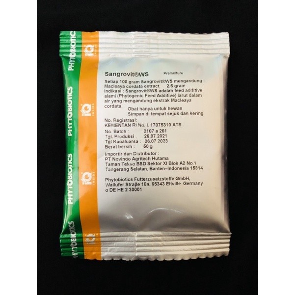 sangrovit ws phytobiotics broiler ayam petelur babi kalkun dan anak sapi