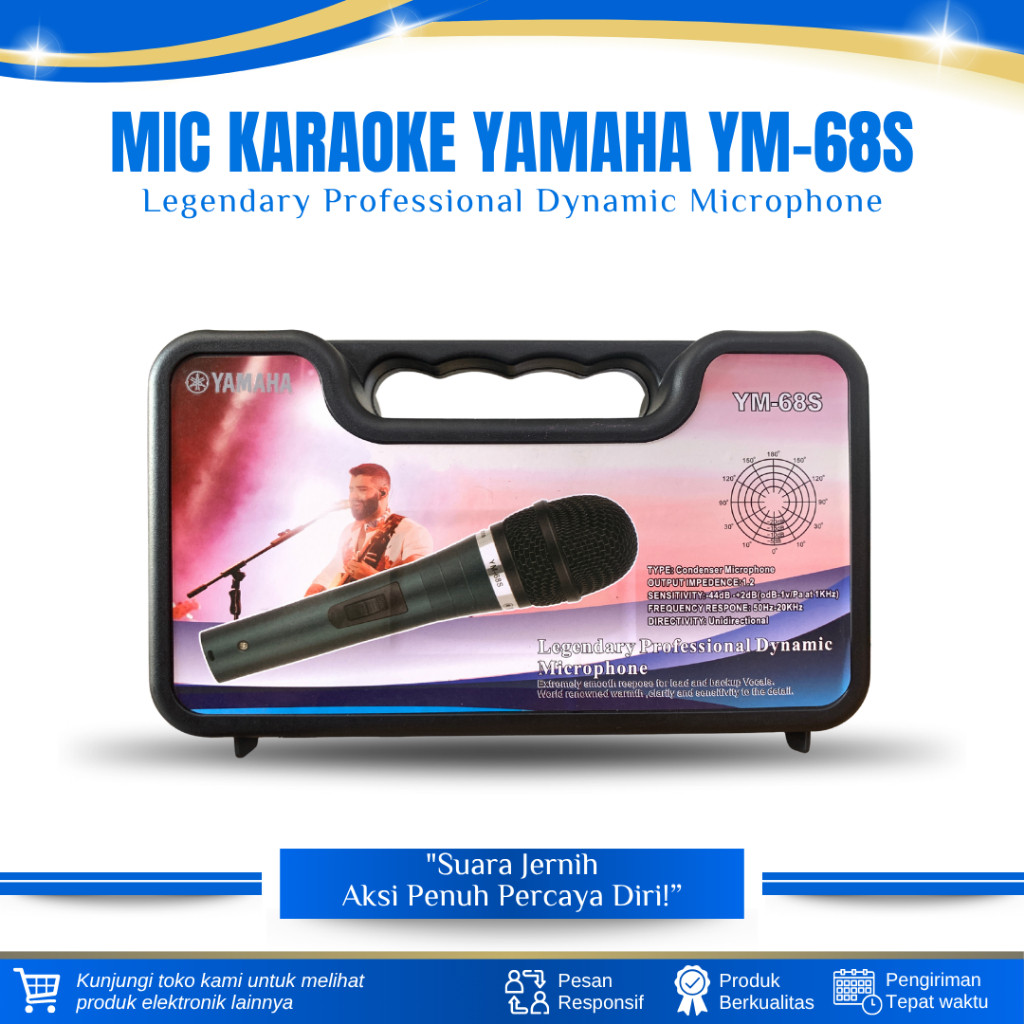 GS MIC MICROPHONE KABEL YAMAHA 63 S- MIC YAMAHA 63 S