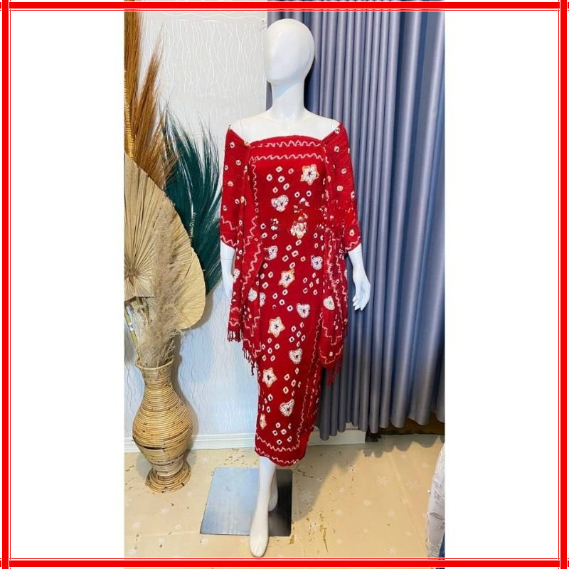 TERMURAH [1 Set] Kain Siraman Motif Jumputan