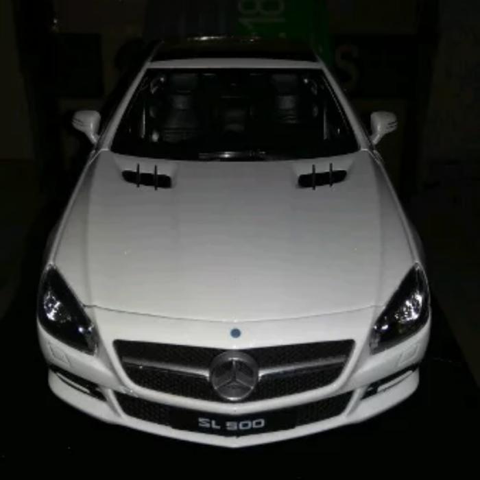 Mercedes-Benz SL 500 - Welly Nex Skala 18 - White - Sangat Langka TaO 