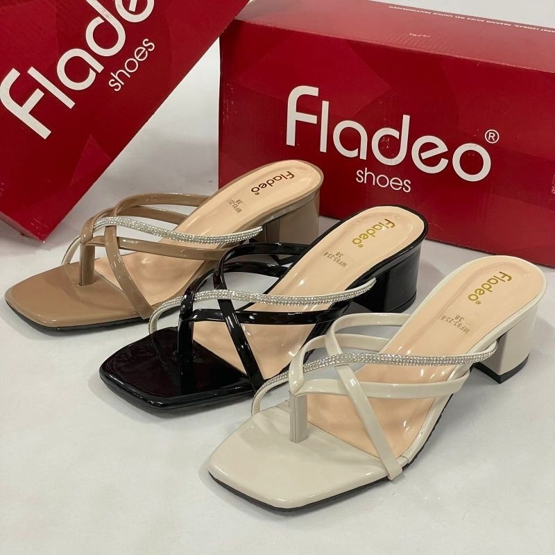 Sandal Wanita Japit Hak 5cm Fladeo K017 Berkualitas