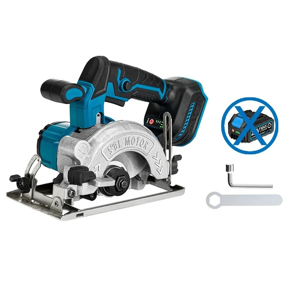 5 Inch 125MM Brushless Electric Circular Saw Hand Push Saw Multifunctional Woodworking Cuttiing Tool