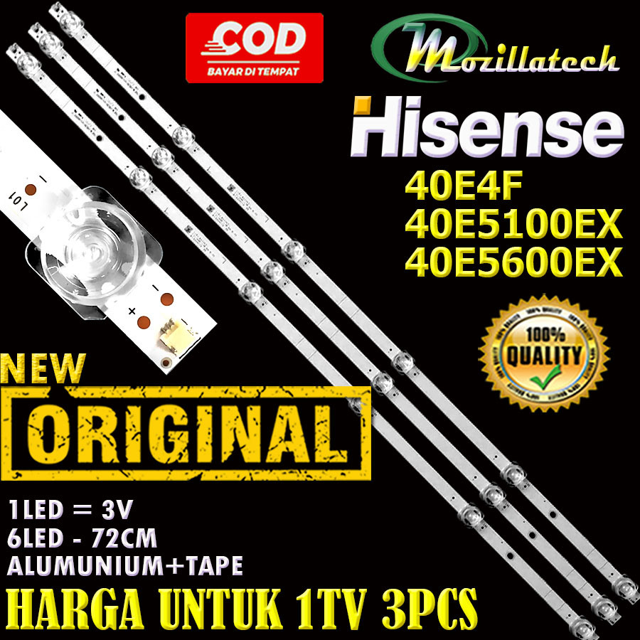BACKLIGHT TV LED HISENSE 40 40E4F 40E5100EX 40E5600EX 40E4 40E5100 40E5600Murah