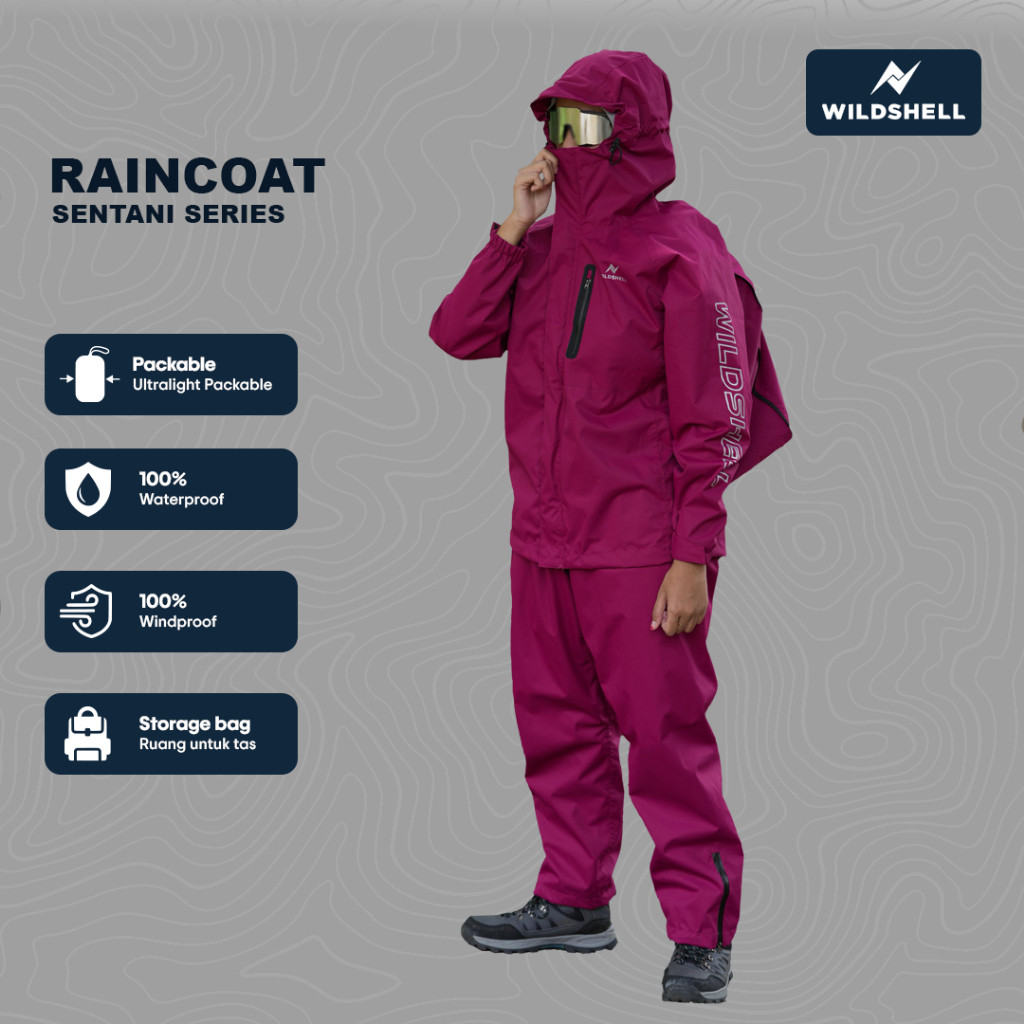 Raincoat / Jas Hujan Wildshell Sentani Series