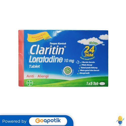 Claritin 10 Mg Box 5 Tablet