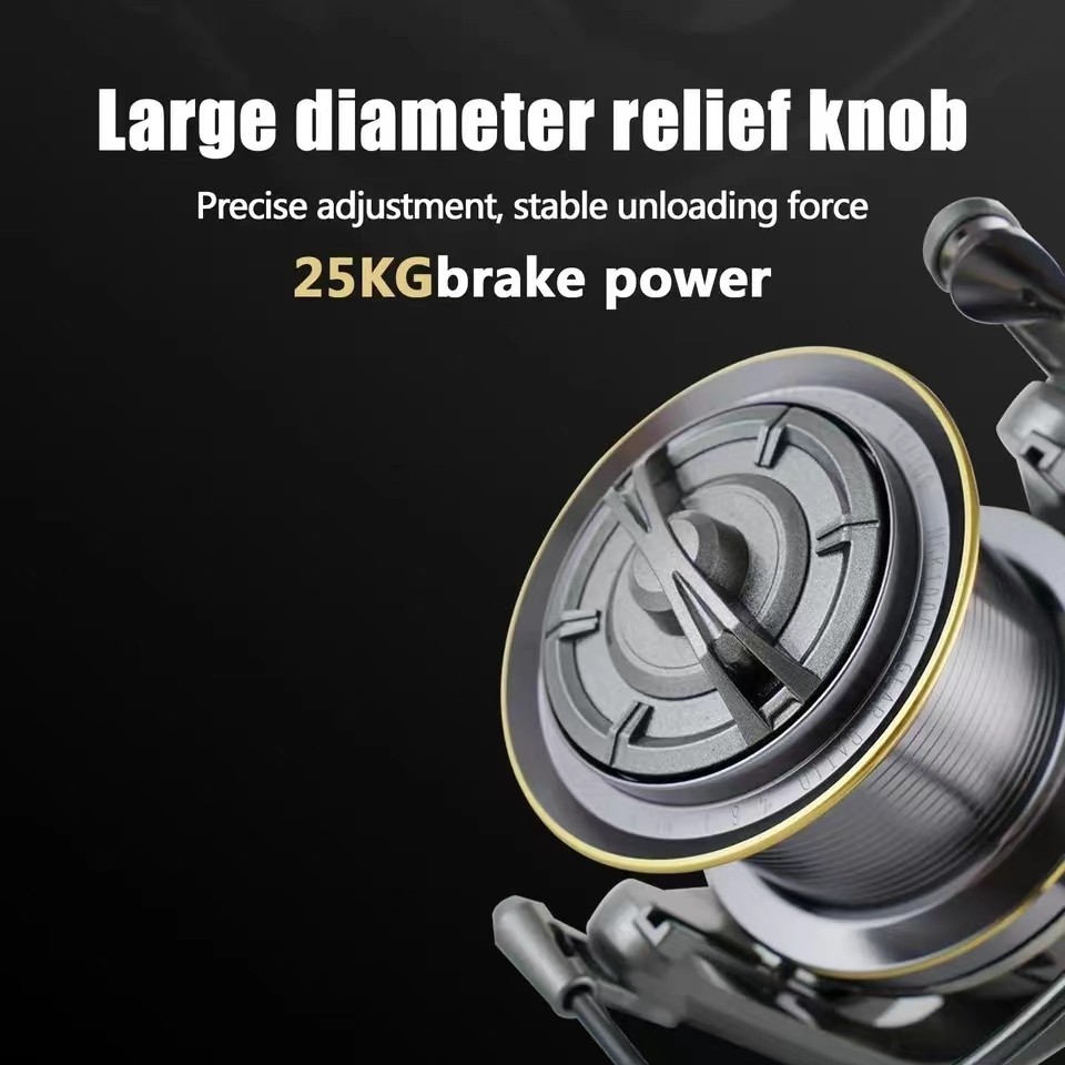 NGK Stainless Steel Bearing Spinning Fishing Reel 8000 9000 10000 12000 14000 25KG Powerful Reel Sal
