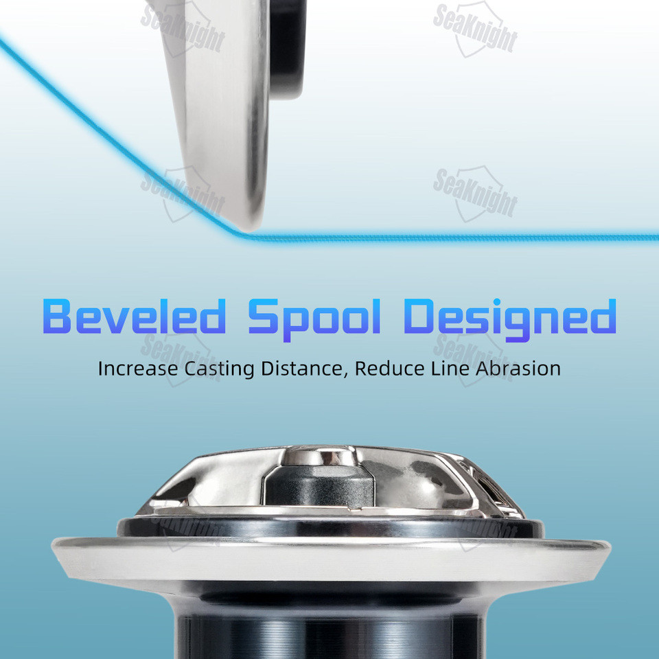 SeaKnight Brand SANGE Fishing Reels 5.2:1/4.9:1 Gear Ratio 8BB 4-13KG Drag Power Ultralight Body Spi