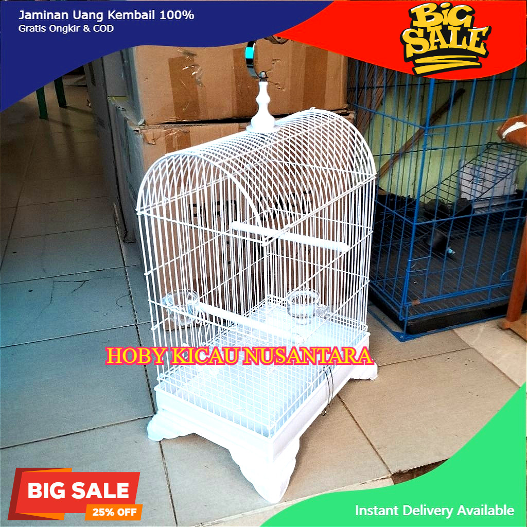 SANGKAR BESI KOTAK GANTUNG BURCIL UKURAN 20X30X60 MERK BOOM SANGKAR KANDANG BURUNG KONIN, SOGON PREN