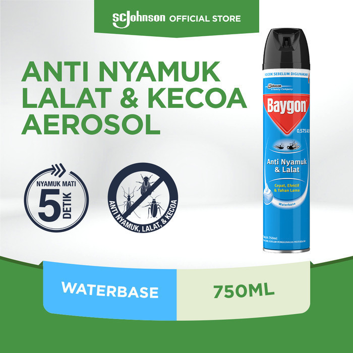Baygon Aerosol Waterbase 750ml