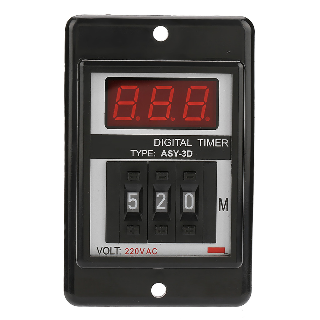 AC 220V Delay On Timer Relay gital splay Time Relay 0-199 Minutes 8 P ASY-3D On Delay Timer Relay Ti