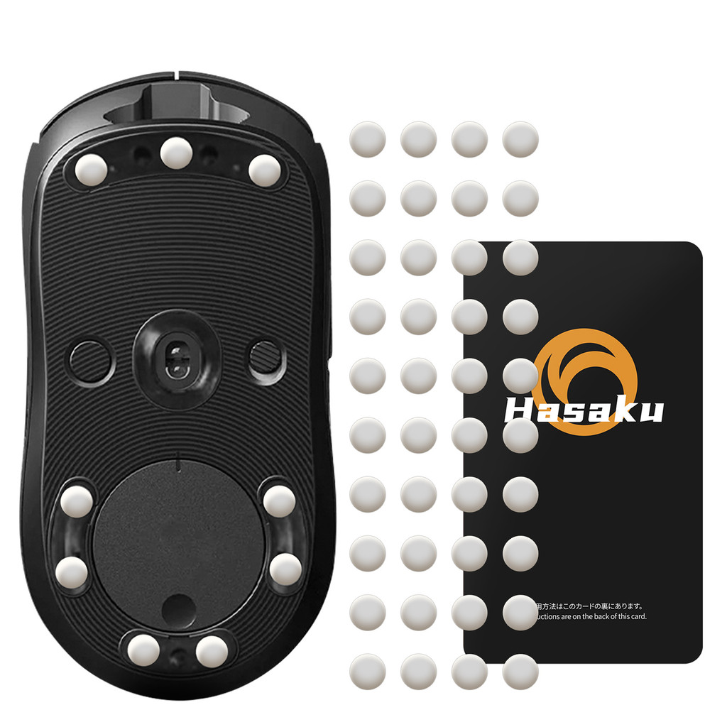 40PCS 6mm HASAKU Gaming Mouse Skates Feet Y Universal Dot Mouse Feet Stickers