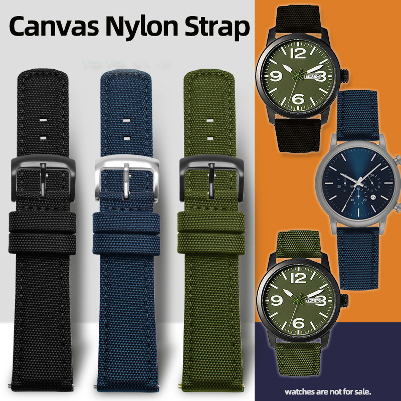 Nylon Canvas Wat Accessories Strap For Tissot 1853 T116617 Citizen Seiko SRPC33J1 SUR271P1 SNK809K1 