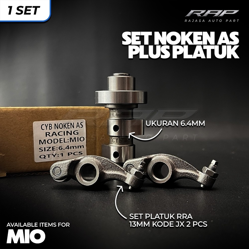 NOKEN AS RACING MIO 6.4MM SET PLATUK RRA 13MM KODE JX NOKEN AS 6.4 COPY KAWAHARA SET PLATUK RRA 13MM