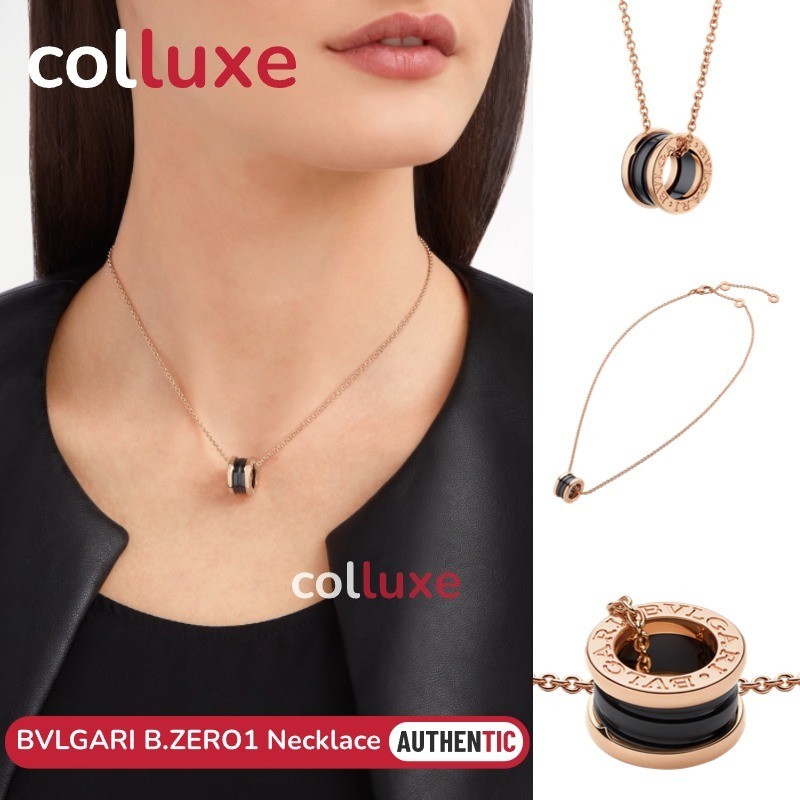 BVLGARI B.ZERO1 NECKLACE Gelang leher #Rose gold #Silver