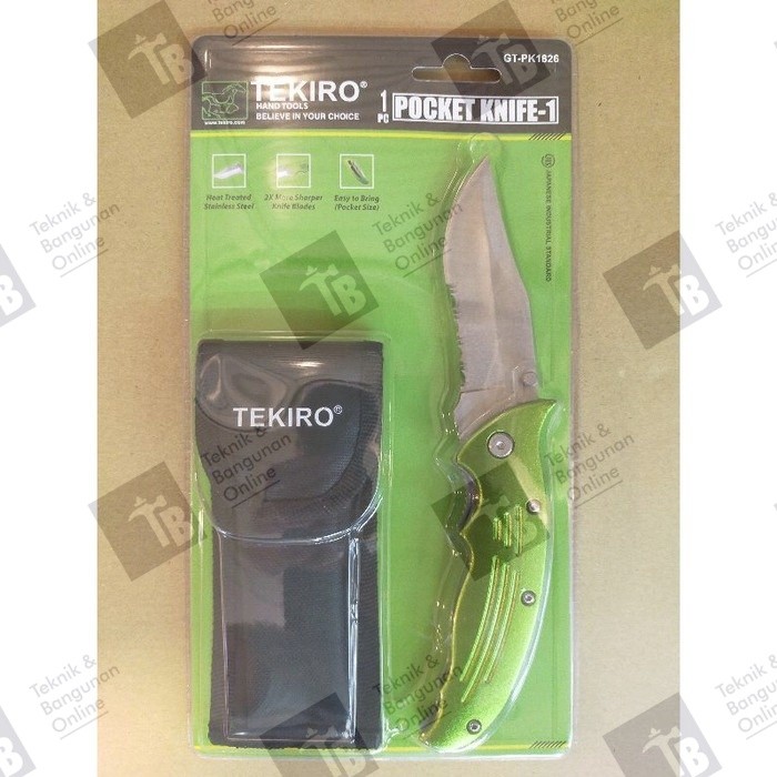 Tekiro Pisau Lipat Stainless -1 besar / Pocket Knife - 1 GT-PK1826
