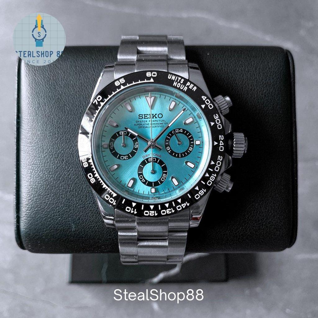 Jam Tangan Seiko Daytona Ice Blue Ceramic VK63